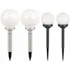 ETC-SHOP Ensemble de 4 lampes solaires extérieures à led éclairage de ...