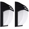 ETC-SHOP Lot de 2 lampes d'extérieur LED RGB spots muraux ALU façades de jardin noir lampes TÉLÉCOMMANDE dimmable