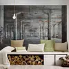 Fotobehang fabriek, 3D-behang in industriële stijl, Fotobehang vlies m...