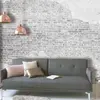 Steen behang wit grijs, vliesbehang, 3D steen behang, 3,50 x 2,55 m, V...