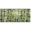 A.S. CREATIONS Papier peint panoramique trompe l'oeil jungle & fenêtre Tapisserie panoramique verte forêt de bambous Papier peint panoramique idéal cuisine