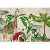 Fotobehang PalmTreeMap DD119741 A.S. Création ARTist Kleurrijk Groen V...