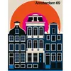 Fotobehang Amsterdam69 DD120093 A.S. Création ARTist Blauw Oranje Terr...