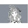Fotobehang Catgirl1 DD120077 A.S. Création ARTist Grijs Wit Vlies 270 ...