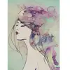 Fotobehang Lady3 DD120017 A.S. Création ARTist Groen Paars Vlies 270 x...