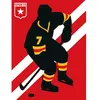 Fotobehang IceHockey DD120165 A.S. Création ARTist Rood Zwart Antracie...