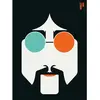 Fotobehang Lennon DD120133 A.S. Création ARTist Blauw Oranje Terracott...