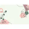 Fotobehang DrawnLeaves1 DD120221 A.S. Création ARTist Bruin Roze Vlies...