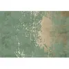 A.S. CREATIONS Papier peint panoramique effet mur en béton Tapisserie panoramique idéale pour salon Papier peint panoramique vert et doré tendance
