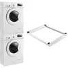 EN.CASA Kit de Superposition pour Lave-Linge Sèche-Linge Standard 60 cm Blanc