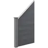 NEU.HAUS [neu.holz] Clôture de Jardin Brise Vue Brise Vent Bois Composite (WPC) Gris 180 x 96 cm