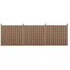 NEU.HAUS [neu.holz] Kit de 3 Clôtures Barrière Brise Vue Brise Vent Bois Composite (WPC) Brun 185 x 562 cm