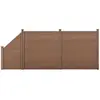 neu.holz HKC Schuttingpanelen set vierkant/schuin 183x451cm bruin