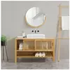 EN.CASA Meuble sous lavabo Hvaler bambou 60 x 100 x 45 cm naturel
