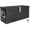 Disselkist zwart   aluminium kist voor aanhanger of vrachtwagen   afsl...