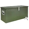 Disselbak, groene gereedschapskist, vrachtwagenbak, aluminium kist, aa...