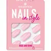 essence cosmetics Nails In Style ongles artificiels #14-rose et brillance