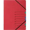 Pagna 24061-01 easy trieur a4 en carton avec 7 onglets colorés (rouge)
