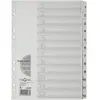 Pagna intercalaire en carton chiffres 1 12, a4, 12 touches 31005-08