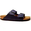 Birkenstock Arizona Birko-Flor Sandales à bout ouvert Unisexe, bleu, 36 EU étroit