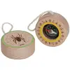 goki 60700 Araignée boussole Ø 5 cm, bois et plastique, naturel