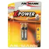 1X2 ANSMANN ALKALINE AAAA X-POWER 