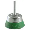 Brosse coupe, fil acier laitonné ondulé enrobé avec tige de 6 mm OSBOR...