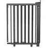 Geuther Barrière de porte pivotante en bois Noir (58-105 cm)