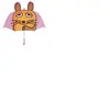 Playshoes - Paraplu voor kinderen - Muis met 3D oren - Roze - maat Onesize