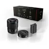 Panasonic Kit Accessoires Lumix Optique fixe grand angle 26mm S-R26E + Optique fixe Portrait Lumix S 50mm f1.8m S-S50ME + Batterie DMW-BLK22EB pour Lumix S5 et S9 Noir