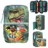 DEPESCHE 11757 DINO WORLD DANGER-TROUSSE A 3 COMPARTIMENTS AVEC MOTIF