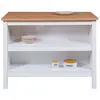 Julina buffet cuisineØ, 2 tablettes blanc, Artisan chêne décor.