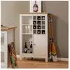 Buffet Avec Range-Bouteilles "Nichole" 124cm Blanc