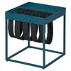 Interlink Table d'appoint Nubis en métal et feutre bleu scandinave