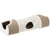 Trixie Kratztunnel 110 × 30 × 38 cm, gris lichtgrau/marron/taupe