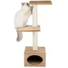 Arbre à chat Badalona - Beige - TRIXIE - De 1 m à 1,60 m - Fourrure, Sisal naturel