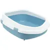 Trixie - Kattenbak Primo - Met Rand - Blauw/Wit - XXL - 71X56X25 cm