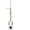 TRIXIE Aurelio 44072 Arbre à Chat Hauteur Plafond Blanc 220-250 cm