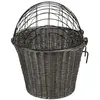 Trixie - Stuur-Fietsmand - Met Draadkap - Antraciet - 44X41X34 cm