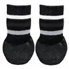 Trixie Hondensokken - Anti-slip met Rubberlaag Rondom - Zwart - XS/S - 2 st