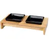 Trixie Trixie Set Écuelles 2 × 0,4l Noir Pour Chien 36 × 19 × 7cm