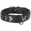 Active collier TRIXIE - Design stylisé - Cuir - Taille XL - 65 75 cm -  Noir