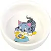 Trixie Bol En Céramique avec motif chat, 0,3 l, blanc,
