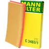 MANN-FILTER C 3483/1 Filtre à air - VÉHICULE DE TOURISME + UTILITAIRES