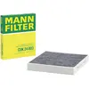 MANN-FILTER CUK 24 003 Filtre à air de cabine - VÉHICULE DE TOURISME + UTILITAIRES