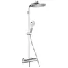 hansgrohe Colonne de douche Crometta S avec mitigeur thermostatique, Chromé,  26781000