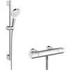Combi Hansgrohe Crometta Vario 65 cm Ecostat 1001 cl blanc/chromé - 27812400