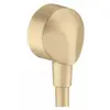 Hansgrohe Fixfit muuraansluitbocht zonder terugslagklep brushed bronze