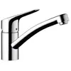 HANSGROHE Robinet mitigeur de cuisine MySport S Steel Optic - Sans dou...