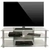 Meuble TV ZUMBO 110 - HOMELIFE24 - Verre - Rangement pratique - Design...